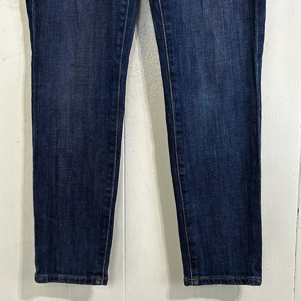 J.Crew Toothpick Ankle Jeans Size 27 Denim Dark Blue Stretch Low Rise Jeans